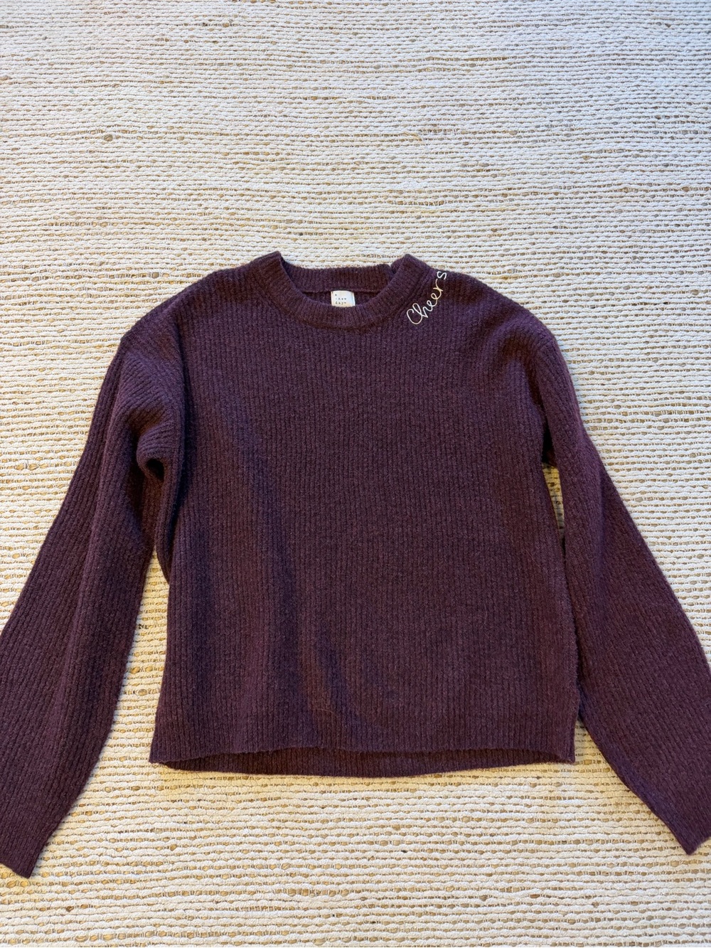 A New Day Burgundy Sweater